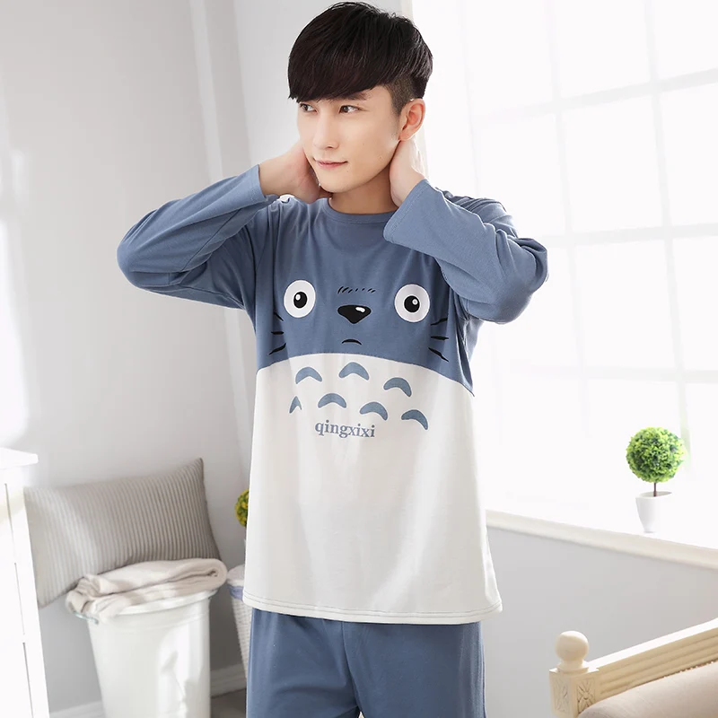 Местных Оленей 2016 Мужской Пижамы Мода Весна и Осень Мужчины Наборы Хлопка С