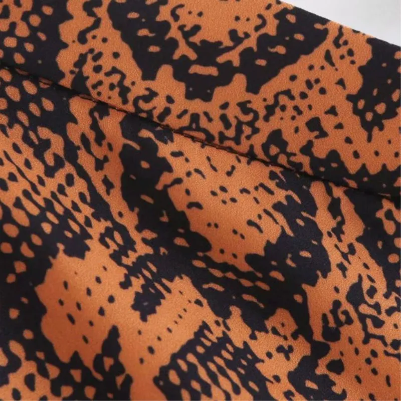 Women Snake Animal Print Sexy Straight Pants Loose Casual Party Elegant Street style Trousers | Женская одежда