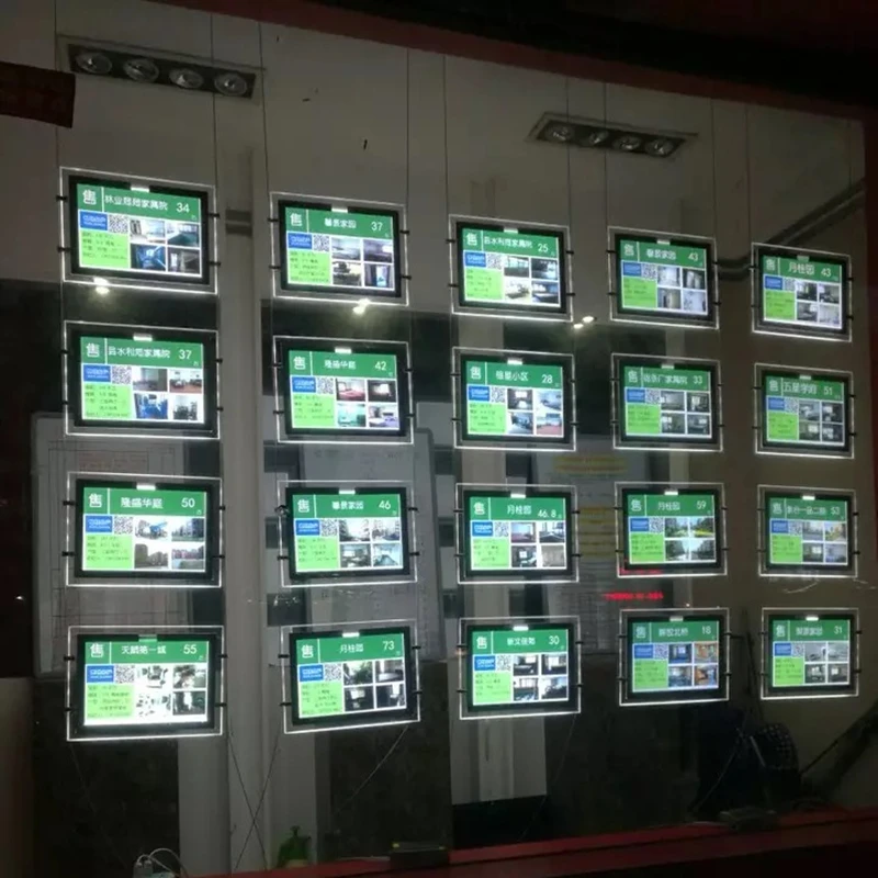 20 шт агент по недвижимости/турагент окна пейзаж подвесной акриловый