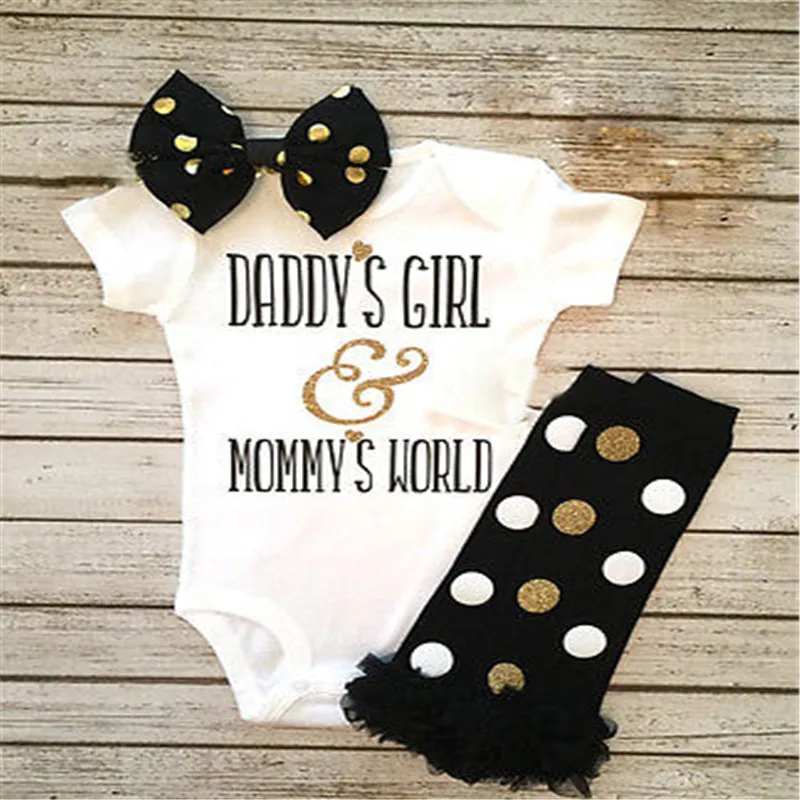 Новый летний повседневный комбинезон для новорожденных девочек DADYS с надписью