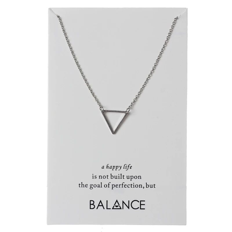 1 шт. минималистский треугольники квадратный талисманы баланс Желание карты