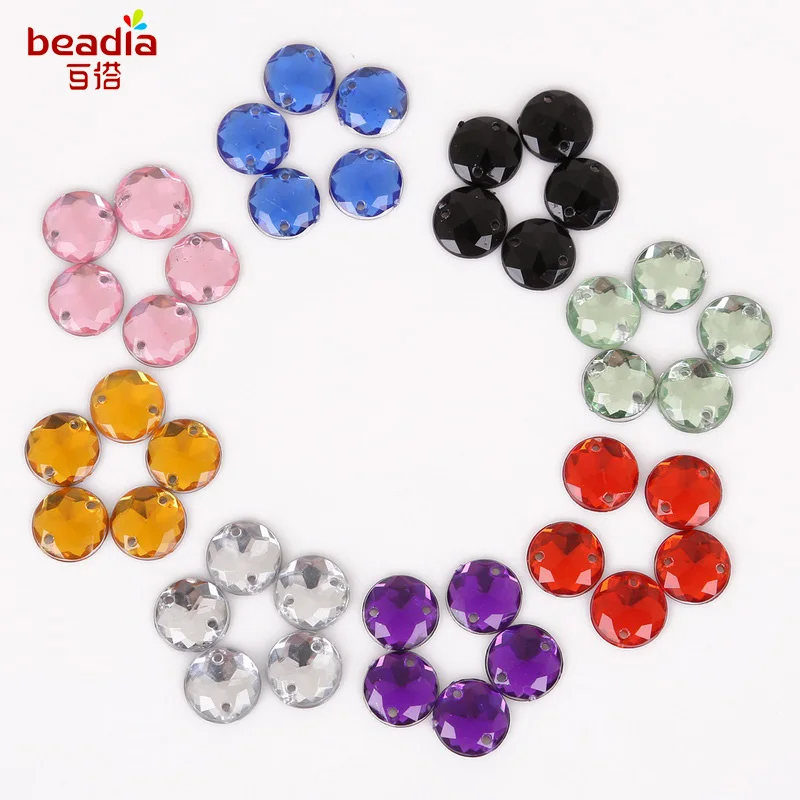 Новое поступление! Круглый акриловый рожок с двумя отверстиями 6/12 мм | Украшения