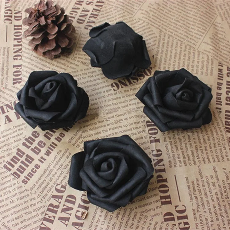 6 5 см Тиффани синий искусственный цветочный пена EVA большие розы головки DIY