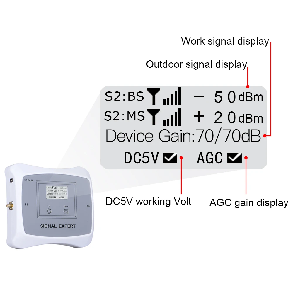 ATNJ 2G GSM 900 LTE 2300 70dB усиление мощности двухдиапазонный ретранслятор сигнала