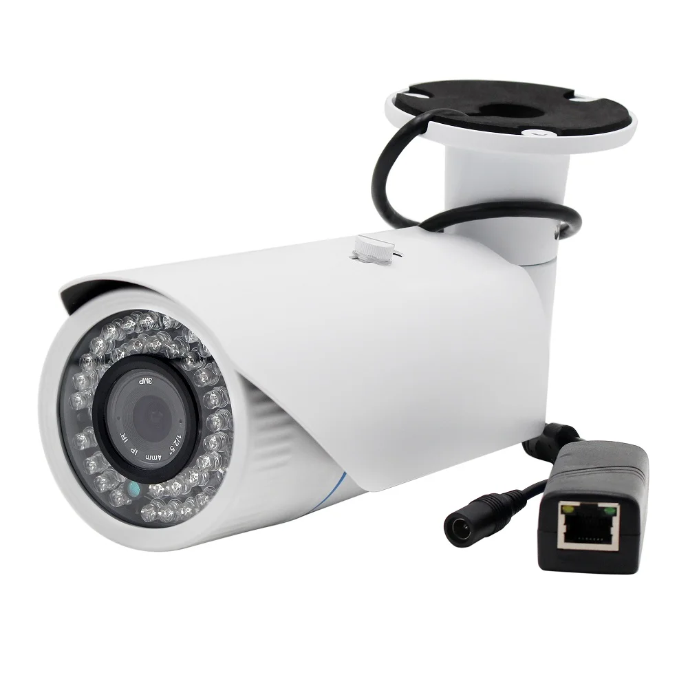12V POE IP камера HD 1280*720P Камера уличная интеллектуальная видеонаблюдения 720P ONVIF P2P 42 IR