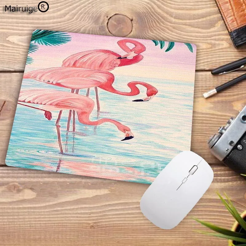 Mairuige 22X18CM Мышь pad Розовый фламинго стол матовой поверхностью Водонепроницаемый