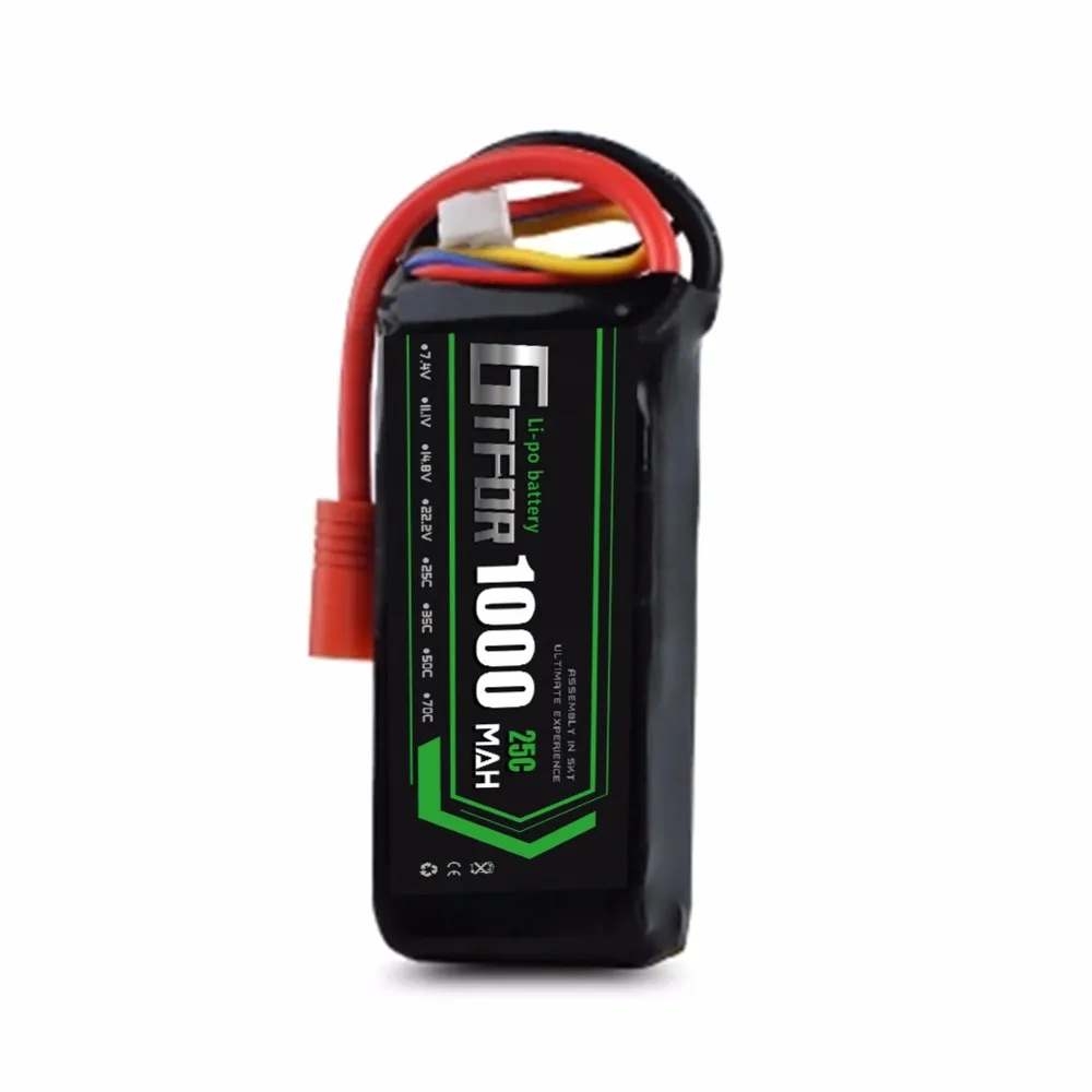 GTFDRLi-Poly Battery 22.2V 1000mAh 25C MAX50C 6S 1/10 RC Car Lipo Bateria Multicopter Quadcopter Race | Игрушки и хобби