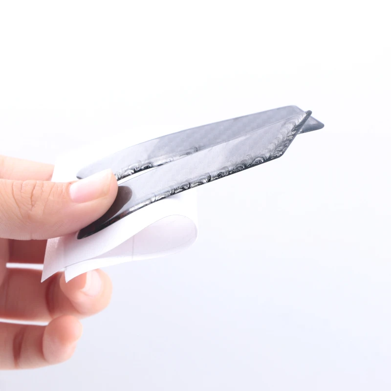 2 шт. стайлинга автомобилей углеродного волокна Стикеры подъемный ключ ручка