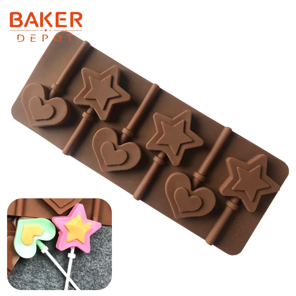 BAKER DEPOT, силиконовая форма для леденцов, конфеты, шоколадные формы, круглая форма для украшения торта, форма для выпечки, инструмент для выпечки, медведь, леденцы, формы для тортов - Цвет: CDY-037