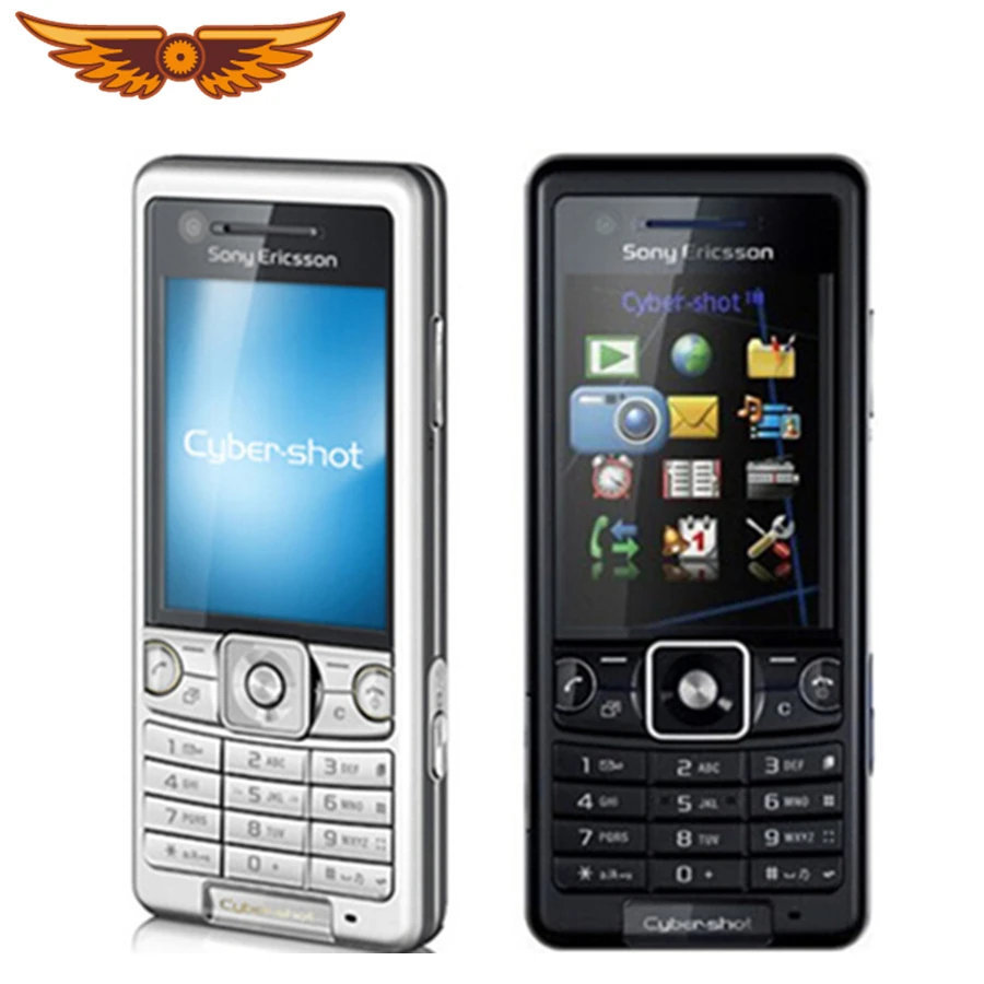 Разблокированный sony Ericsson C510 одноядерный 3.15MP Bluetooth 930 мАч FM радио Восстановленный мобильный телефон