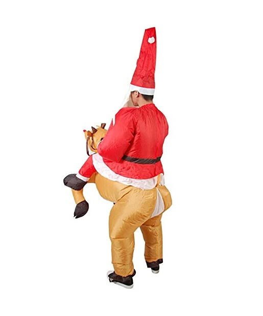 

Santa Claus Christmas elk inflatable costume Xmas/Christmas inflatable costume party costume full set