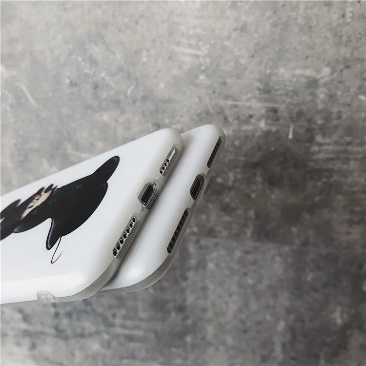 Милый мультяшный чехол Coque Funda для iPhone 7 Puls 6 6S 8 белый мягкий силиконовый X XR XS Max |