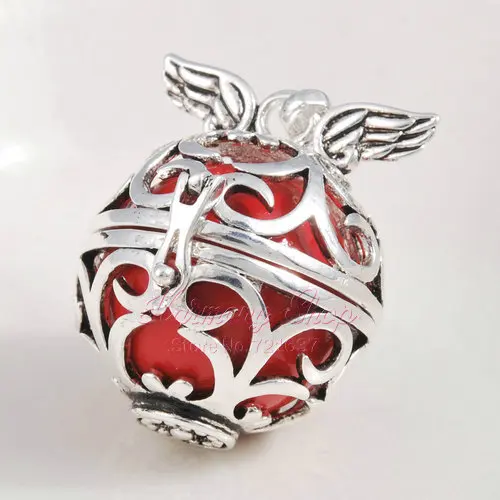 Евдора гармония шар медальон клетка ювелирные изделия крыло ангела кулон Ангел