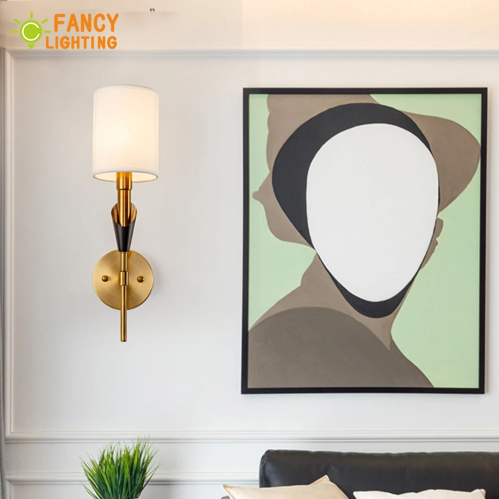 (E14 Светодиодный светильник бесплатно) скандинавский светодиодный настенный 1/2