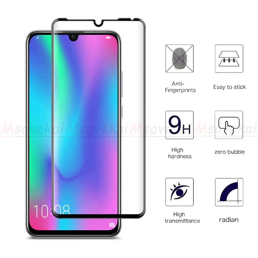 10D 3D изогнутое закаленное стекло с полным покрытием для Huawei P30 Pro Lite Nova 4e