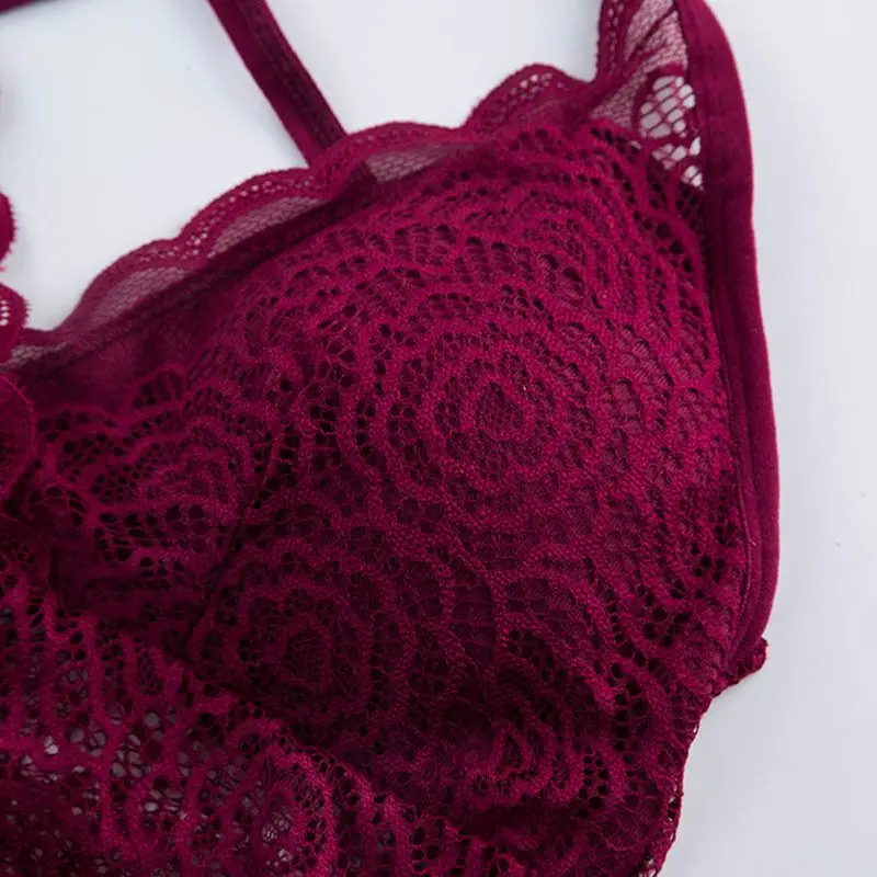 Женский бюстгальтер с мягкими чашечками на спине кружевной топ нижнее белье