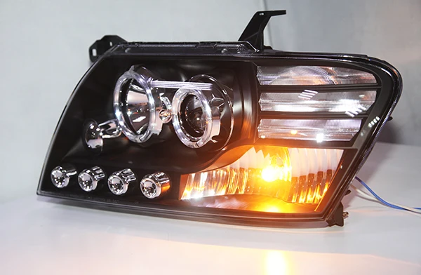 Для Mitsubishi Pajero V73 светодиодный фар Ангельские глазки 2000 2001 2002 2003 2004 2005 2006 2007 2008 2009 2010 2011 год для передней фары автомобиля