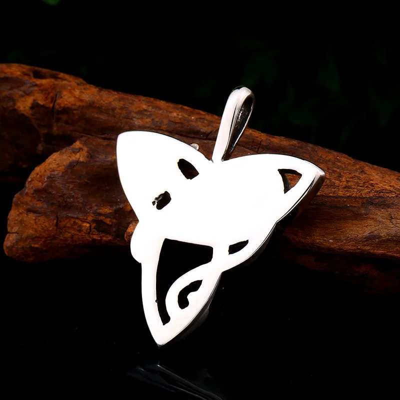 Стальной солдат викингов triquetra fenrir кулон ожерелье из нержавеющей стали Кошка