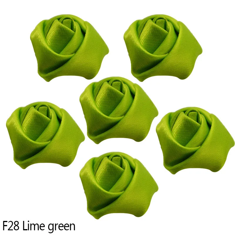 

10 шт. атласные розочки YONGSNOW 2,5 см