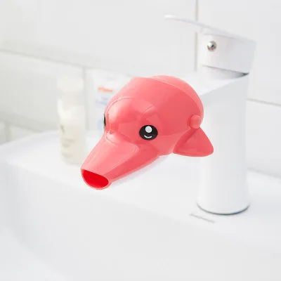 dolphin plastic Удлинитель для смесителя, прочный, милый, мультяшный, для детей, для малышей, для раковины, для ванной, расширитель для смесителя, ручная мойка, для детей, расширитель для смесителя - Цвет: dolphin plastic