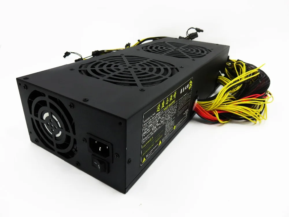 Universial 3600 Вт добыча PSU для Eth zec Rig Bitcoin Шахтер Antminer S7 S9 L3 + D3 platinum питание 8 GPU карты |