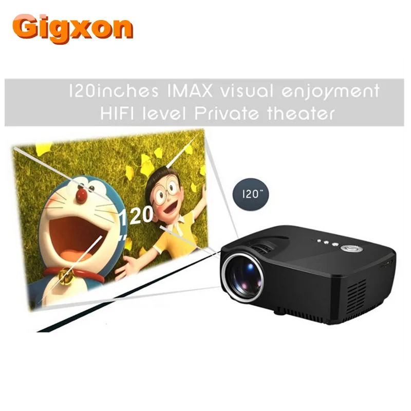 Gigxon-G700 дешевые 1200 люмен 800x480 пикселей Микро Мини светодиодный HDMI USB VGA ПК для