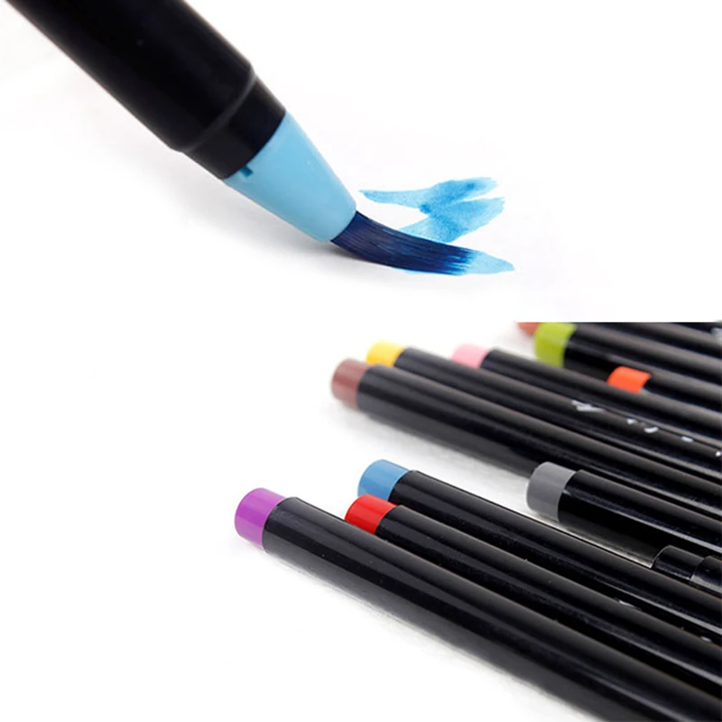 

20 Color/pack Painting Drawing Soft Brush Pens Set Watercolor Markers Pen for Coloring Books Comic Calligraphy Art Supplies