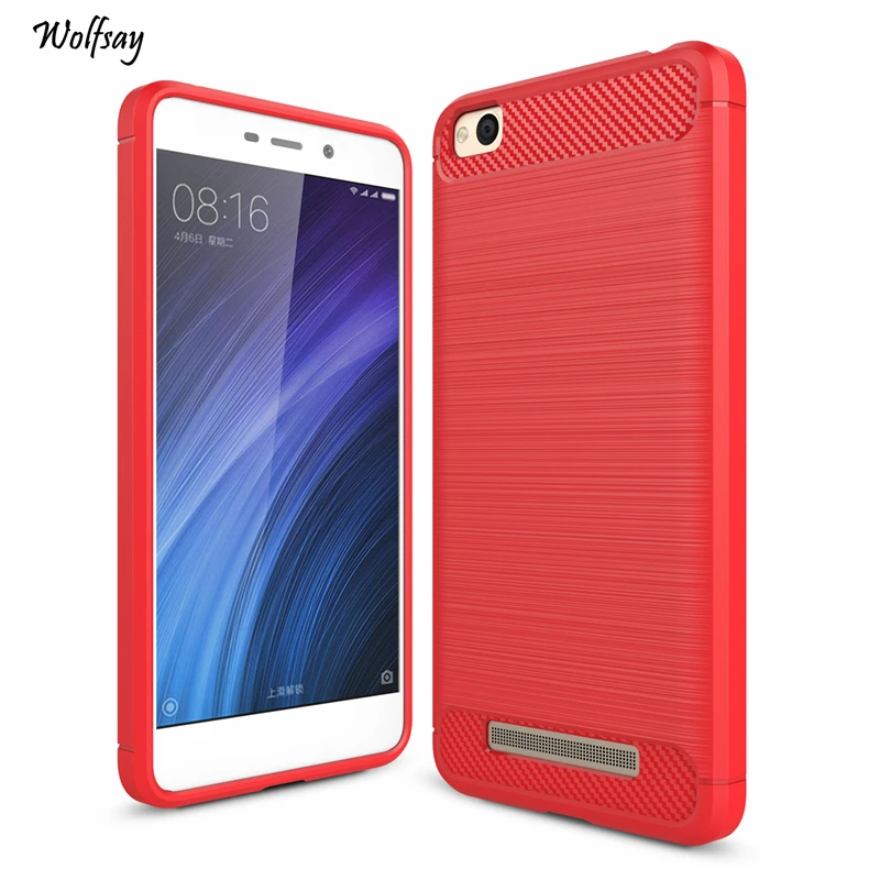 Чехол Wolfsay для телефона Xiaomi Redmi 4A резиновый силиконовый чехол 5 &quot- | Мобильные