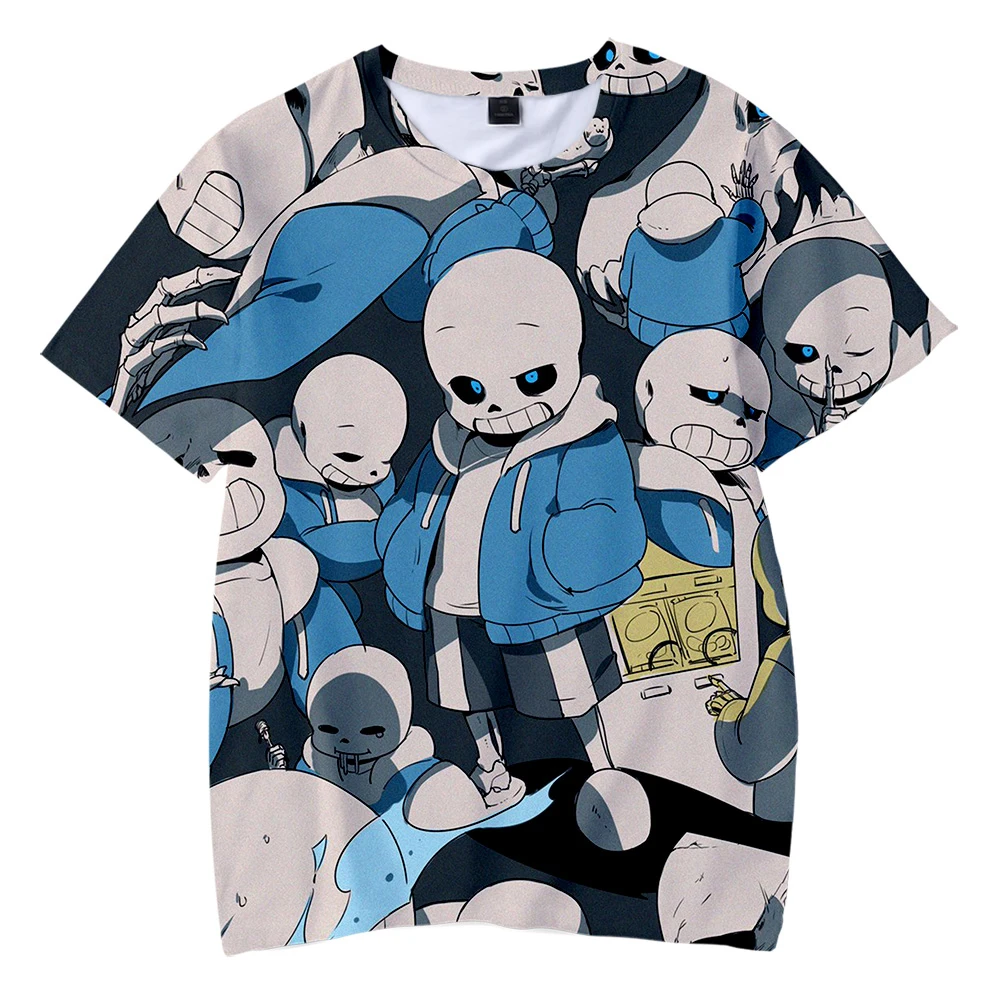 Undertale/Модная Детская футболка с 3D рисунком Уличная Повседневная футболка с короткими рукавами для мальчиков, коллекция года