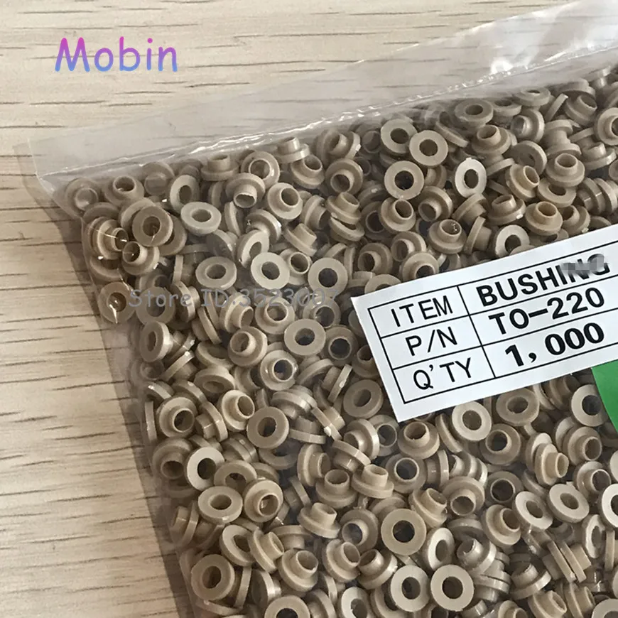 6000PCS/LOT TO-220 insulation tablets circle M3 transistor pads Bushing plastic High temperature resistance Free shipping | Электроника