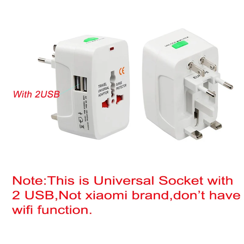 Universal socket Xiao mi Jia mi Smart power Wi-Fi разъем базовый беспроводной пульт дистанционного управления Wifi приложение таймер переключатель power cube умный дом - Цвет: Universal socket