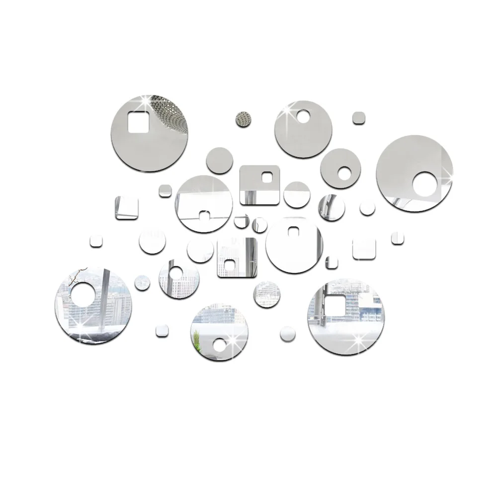 Настенные зеркальные наклейки Funlife для самостоятельного изготовления украшение