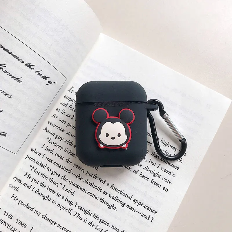 Cartoon cute Silicone Bluetooth Wireless Earphone Case for AirPods Protective Cover Apple Air Pods Charging Box |