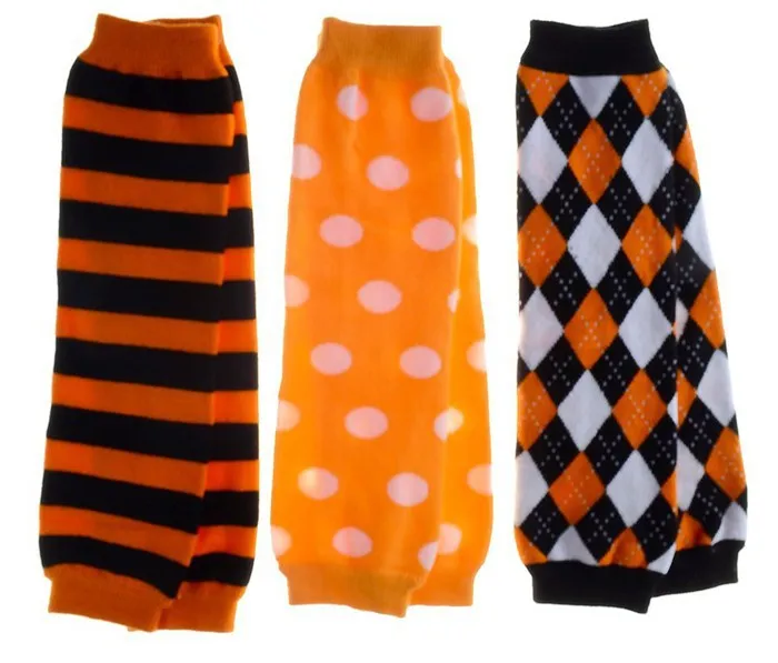 Комплект из 3 Гетр для Хэллоуина полосатые гетры в горошек леггинсы малышей