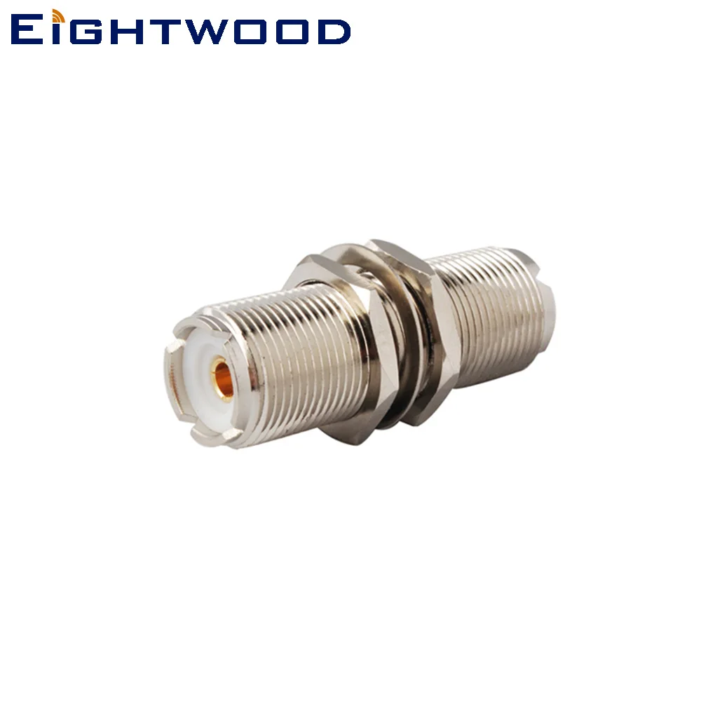 Eightwood CB радио антенна RF коаксиальный UHF SO239 разъем адаптер женский с перегородкой прямой для двухстороннего радио