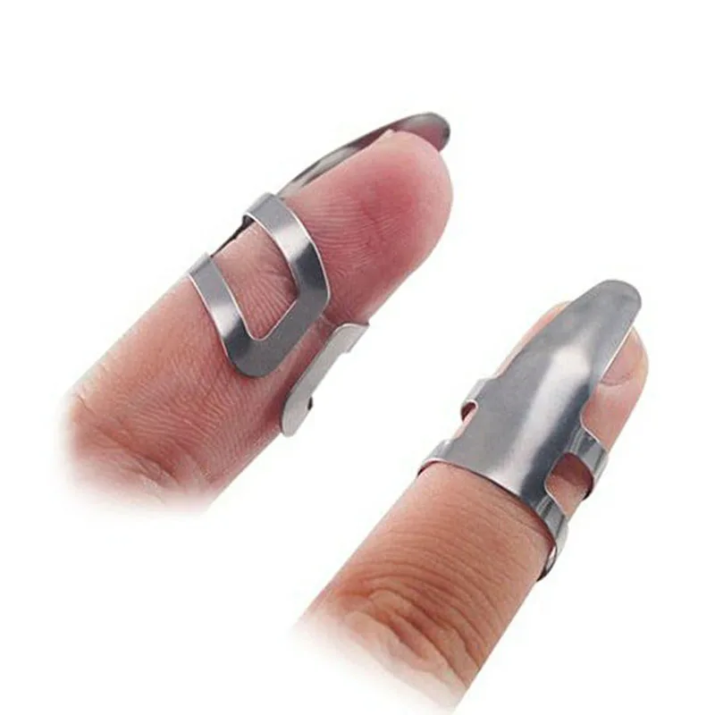 Аксессуары для гитары 3 шт. захвата пальцев из нержавеющей стали банджо укулеле