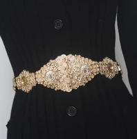 womens runway fashion gold buckle elastic cummerbunds female dress corsets waistband belts decoration wide belt r1667