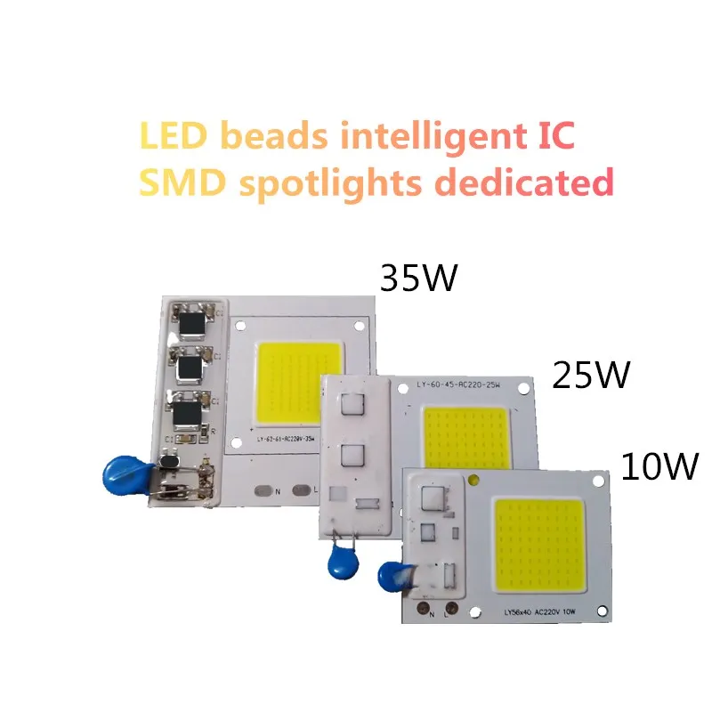 Светодиодный чип COB для лампы 10 Вт 25 35 50 вход Smart IC драйвер подходит