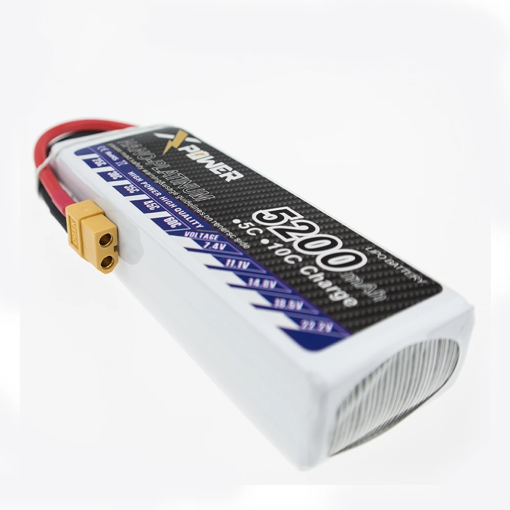 1 шт. XT60 T EC5 разъем 5200 мАч 11 В 3S 30C Li-po батарея для DIY гоночных RC вертолетов Qudcopter Дрон