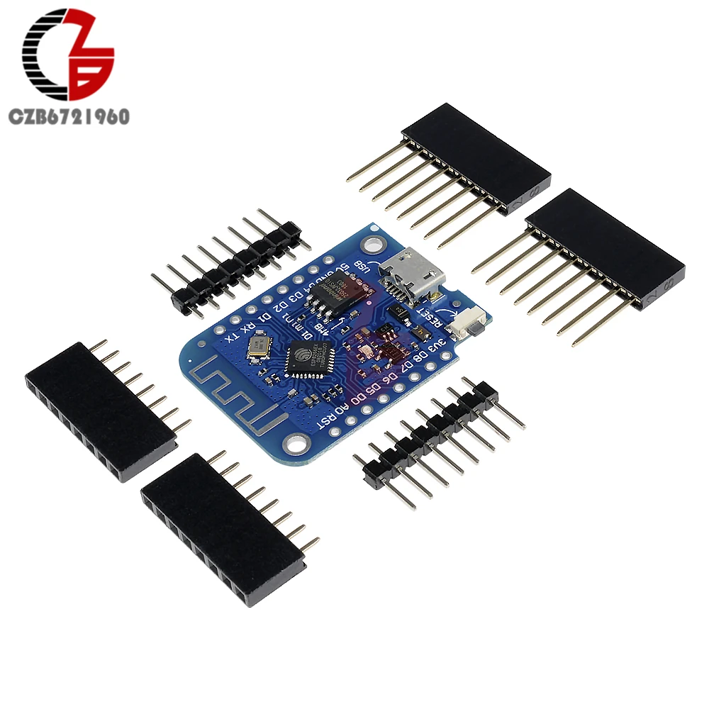 Плата разработки WEMOS D1 MINI V3.0.0 WIFI модуль IoT ESP8266 CH340 CH340G 4 Мб для Arduino MicroPython Nodemcu|mini