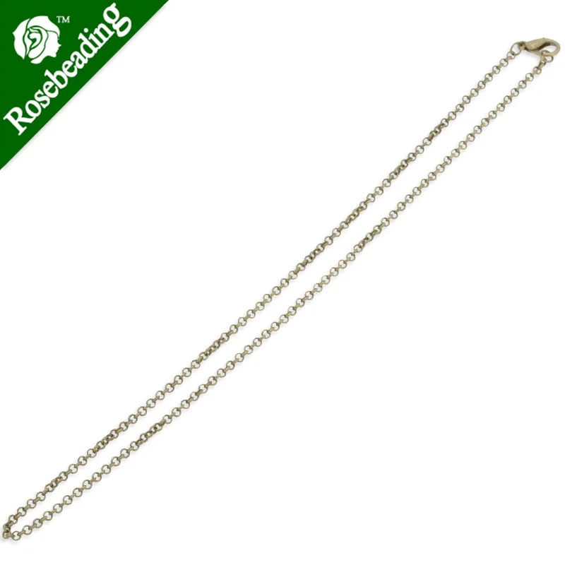 3 0 мм латунная Античная бронзовая кубическая цепь с застежкой лобстером 50 см/шт.