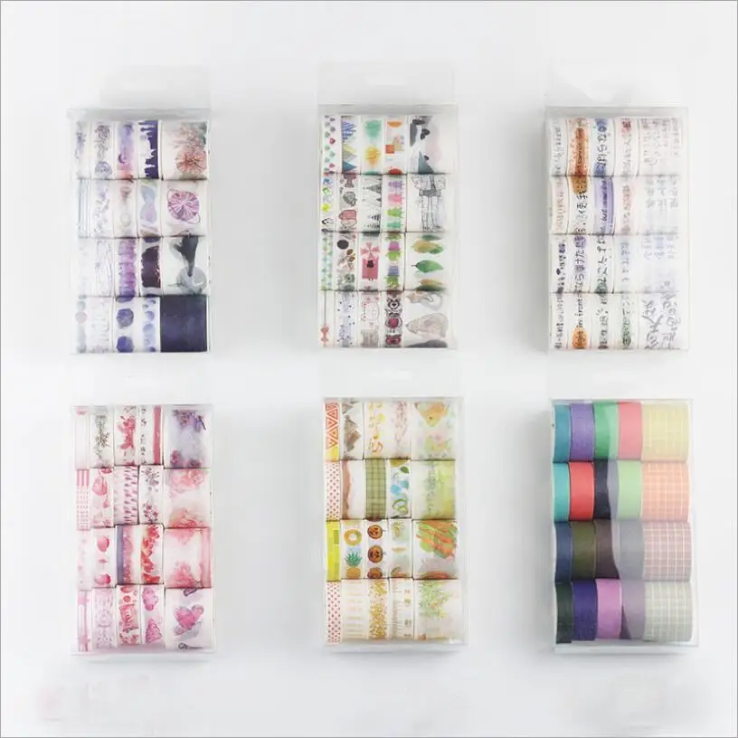 20 шт./компл. васи лента звездное небо Цветочные маскирующие ленты каваи васитапе