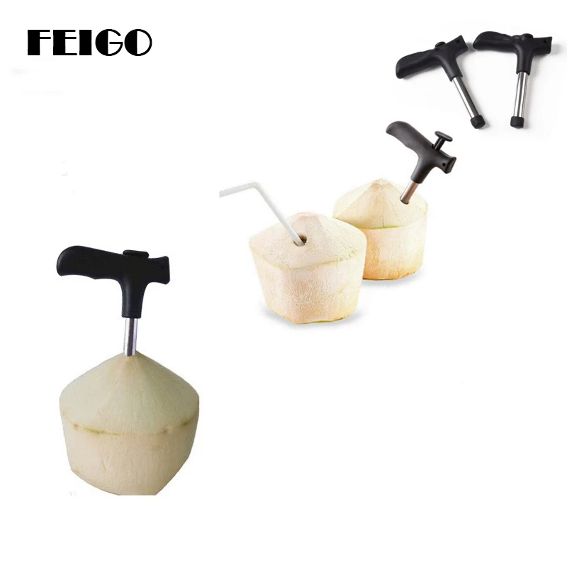 FEIGO кокосовое Открытие Инструменты (Пробивной кран) нож открывалка для ножей