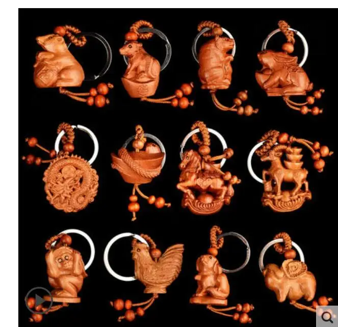 Персиковое дерево резьба по дереву кулоны с резиновыми полосками продается