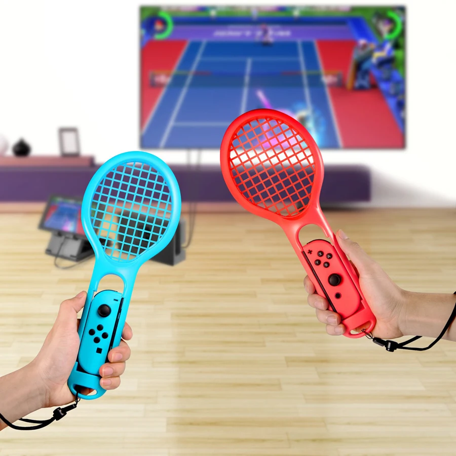 10 игровых аксессуаров для Nintendo Switch гоночное колесо + 2 рукоятки ракетки тенниса 4