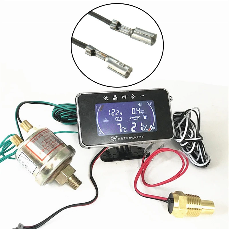 Автомобильный датчик давления топлива масломер DC 9 V 36 3 цифры 0 00 1.00Mpa M10 1/8 NPT lcd 4 в 1