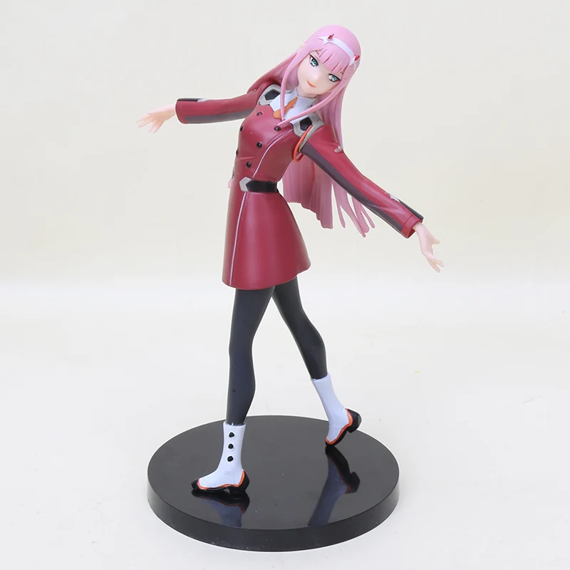 opp bag 21 см аниме DARLING in the FRANXX фигурка игрушки Zero Two 02 ПВХ фигурка Коллекция Модель игрушки рождественские подарки - Цвет: opp bag