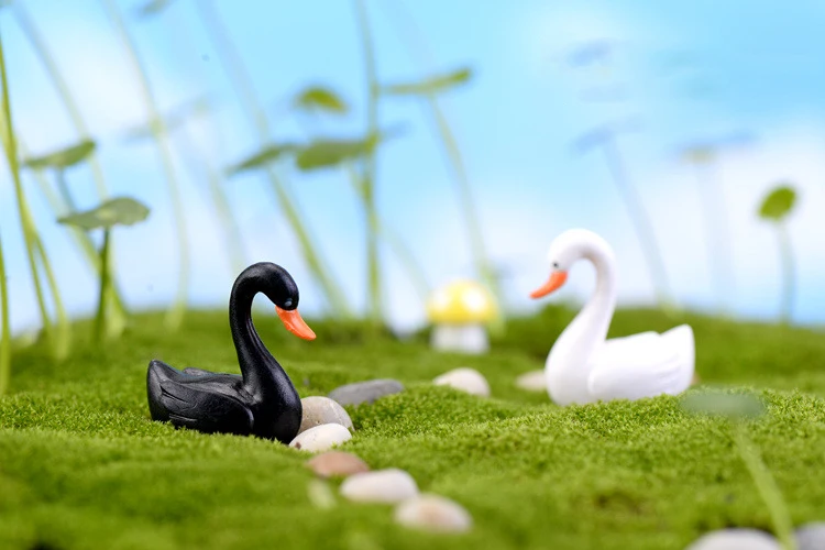 2 пары кукольный домик! Распродажа цвета гусиный лебедь сказочный сад