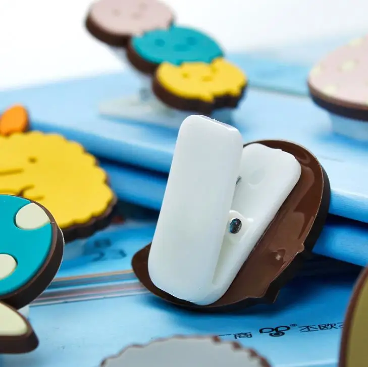 1 шт. Kawaii Мини Аниме Sumikko Gurashi уголок существо ПВХ пищевой зажим для заметок