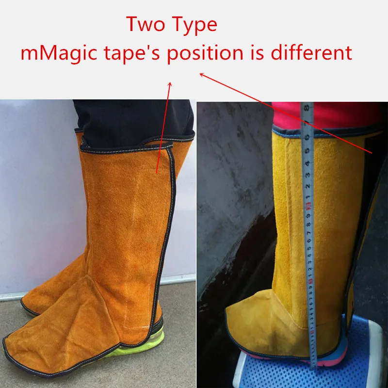

KopiLova Welder's Feet and Shins Cover Boots Protector Anti-fire Sputtering Protection For Welding Metallurgy Feet Protection